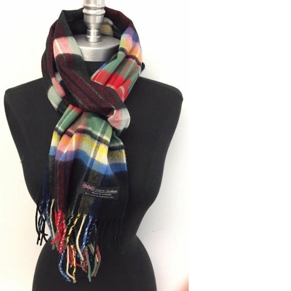 Men's Scotland Soft 100% CASHMERE SCARF - Picture 3 of 3